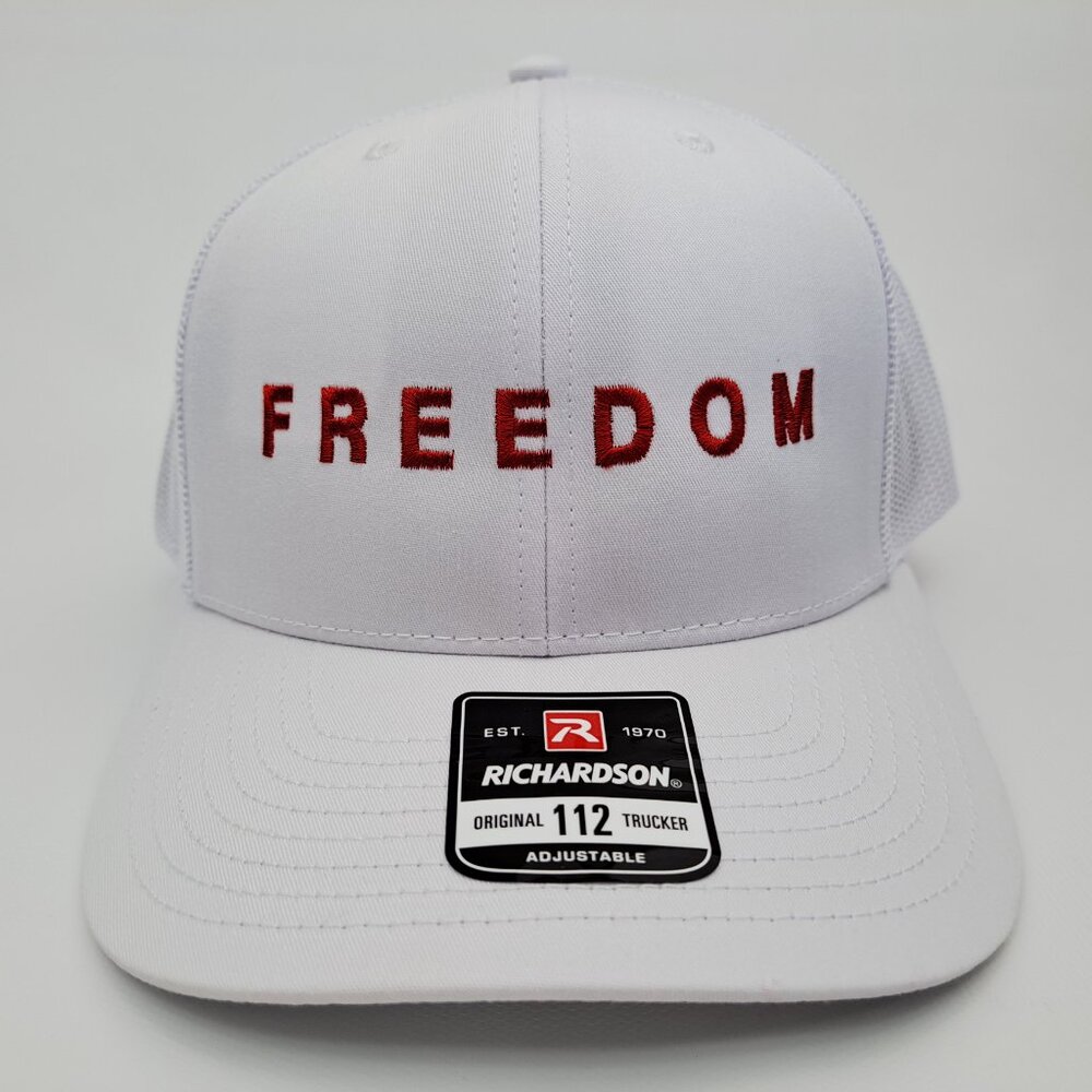 Freedom Charlie Kirk Memorial Richardson 112 Trucker Mesh Snapback Hat Cap